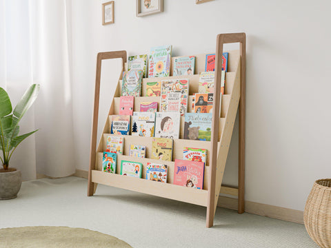 Large Children's Bookcase – Modern Wooden Design