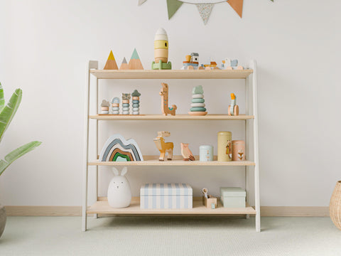 Children's Large Wooden Shelf – Spacious Storage Unit