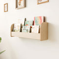 Children's Wall Mounted Bookshelf - Montessori Small Wall Bookshelf - Woodz