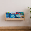 Children's Wall Mounted Bookshelf - Montessori Small Wall Bookshelf - Woodz