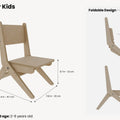 Foldable Kids Table and Chair Set – Montessori-Inspired Design - Woodz