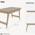 Foldable Kids Table and Chair Set – Montessori-Inspired Design - Woodz