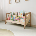 Low Wide Kids' Bookshelf – Front Facing Display - Woodz