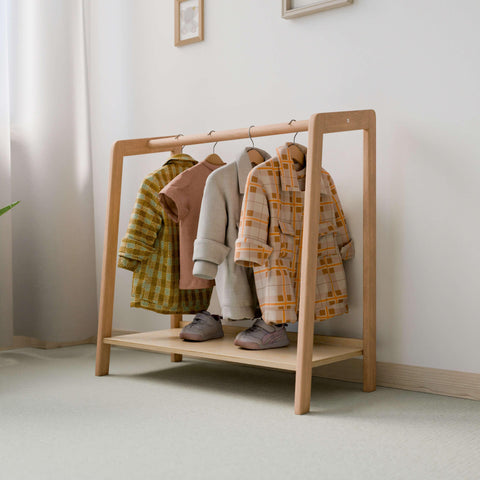 Mid Century Kids Clothing Rack - Woodz