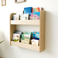 Montessori 2-Tier Wall-Mounted Bookshelf - Woodz