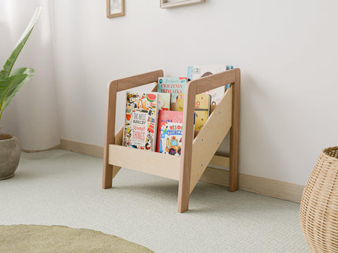 Small Wooden Bookshelf for Kids – Easy Access Storage - Woodz