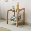 Small Wooden Storage Shelf for Kids – Two-Level Design - Woodz