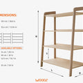 Tall Storage Shelf for Kids – Wooden Design - Woodz