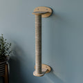 Wall-Mounted Cat Scratcher – Natural Birch Design - Woodz