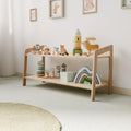 Wide Wooden Shelf for Kids – Two-Tier Modern Design - Woodz